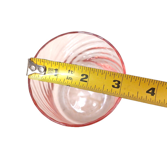 Vintage Cristal D'Arques Durand Rosaline Pink Swirl Tumbler Short Water Glass - Picture 9 of 10